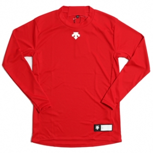 [DESCENTE] S411WWPC10 RED0 긴팔 스판언더셔츠 적색 주니어용(DOR-A7438R)