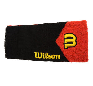 [WILSON] WTA660440BLOR 윌슨 MLB 18cm 손목밴드 검/오  